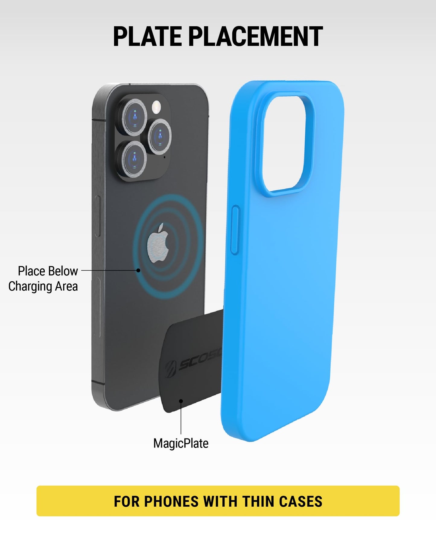 Scosche MAGRKI MagicMount Replacement Metal Plate Kit, Universal Metal Plates (Not Magnets) Required for Magnetic Phone Holders for Car, Compatible