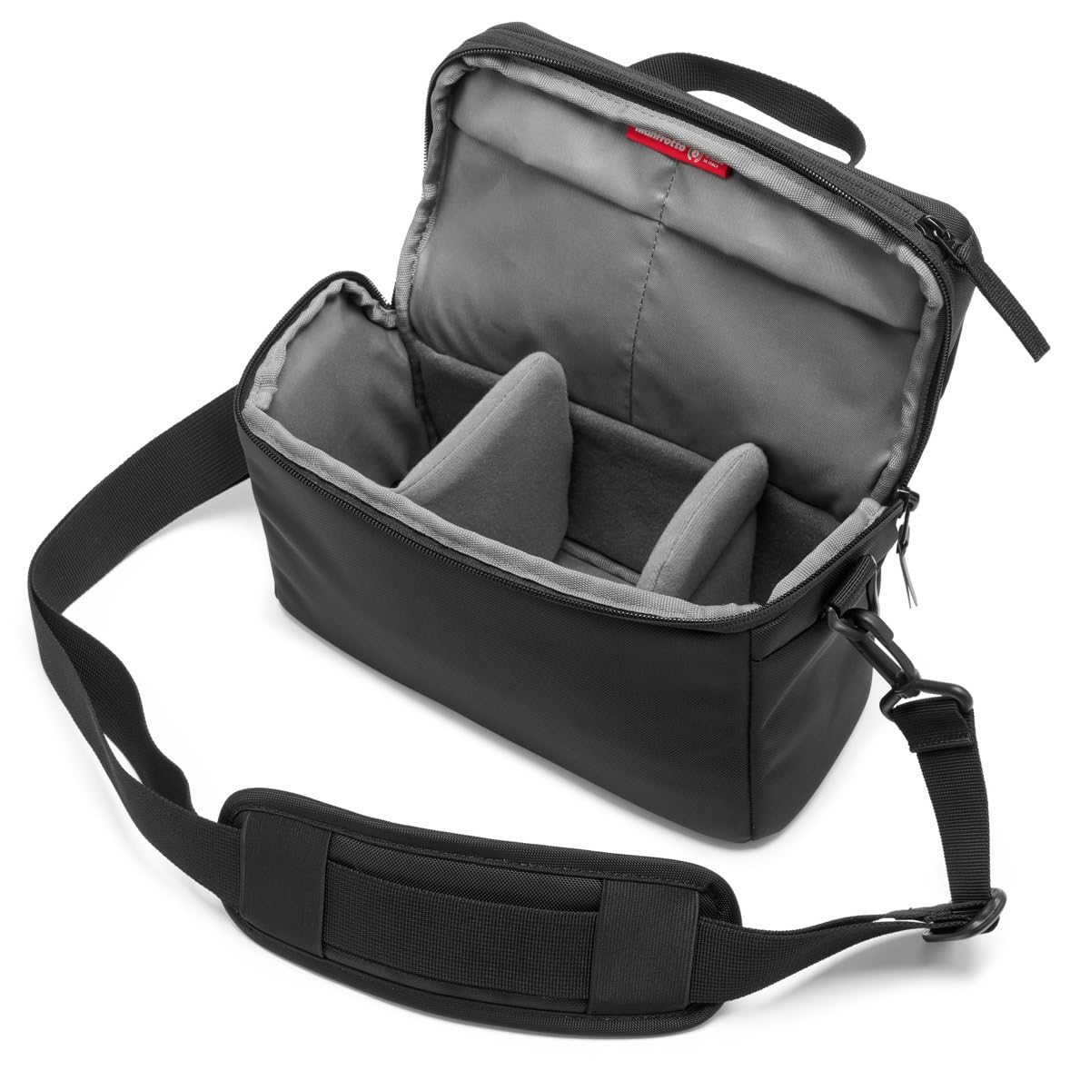 Manfrotto Advanced Shoulder Bag M III, for Reflex and Mirrorless with Lens, Camera Bag, Camera Case with Tripod Mount and Rain Cover