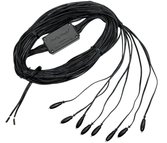 Firefly Magic Firefly Lights. Low Voltage LED Fairy Lights. 12V AC or DC LED Fireflies. Patented to Mimic Natural Lightning Bugs. Create Magic All