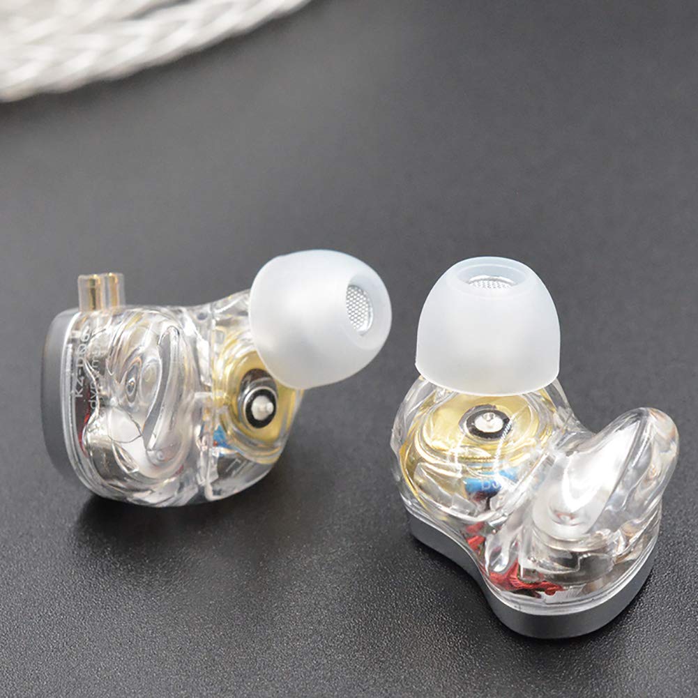 KZ DQ6 Array Type Three-Unit Dynamic in-Ear Headphone, HiFi Stereo Noise Isolating Sport IEM Wired Earphones/Earbuds/Headphones with Detachable Cable…