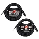 Pig Hog PHX14-10 1/4" TRSF to 1/4" TRSM Headphone Extension Cable, 10 Feet (2-Pack)