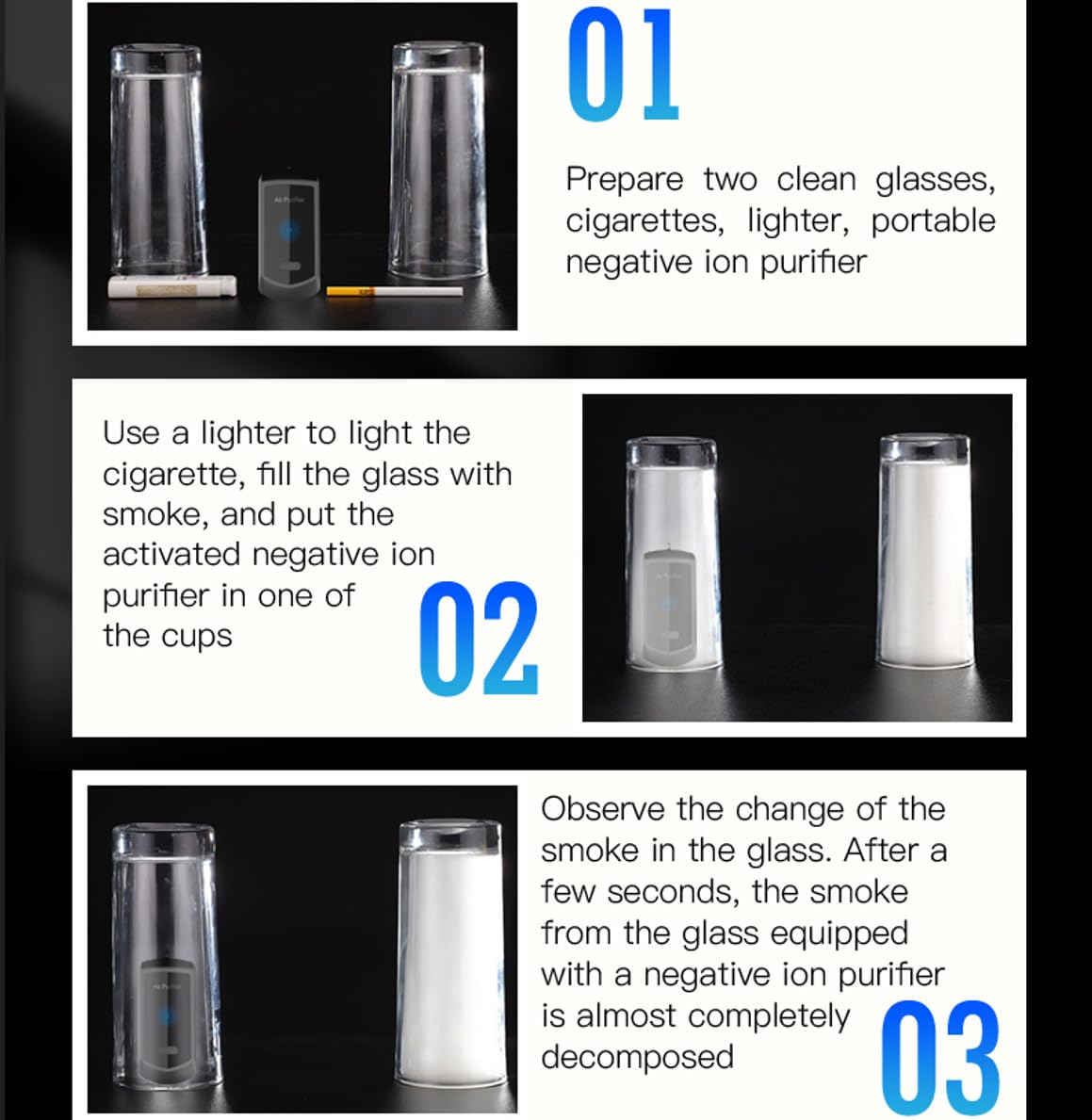 Wearable Negative Ion,Personal Air Purifier Necklace,Portable Mini Air Ionizer for Purifying Around the Body Smoke,Travel,Peculiar Smell