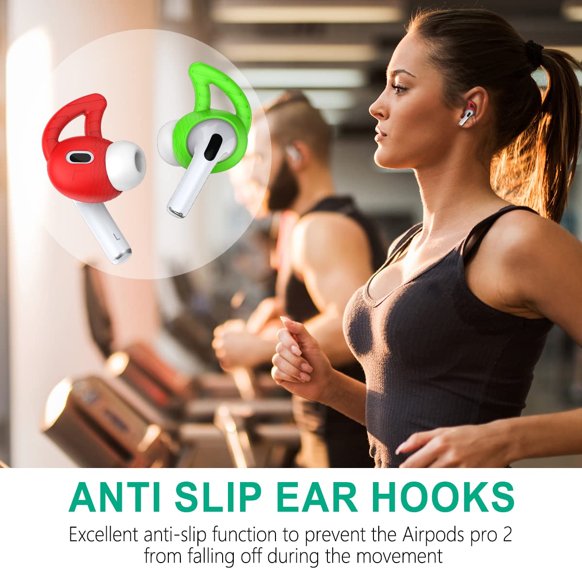 [5 Pairs] Silicone Ear Hooks for AirPods Pro 2, Ear Hook Anti Slip AirPods Pro 2 Accessories Compatible with AirPods Pro 2nd Generation (2022) - NOT