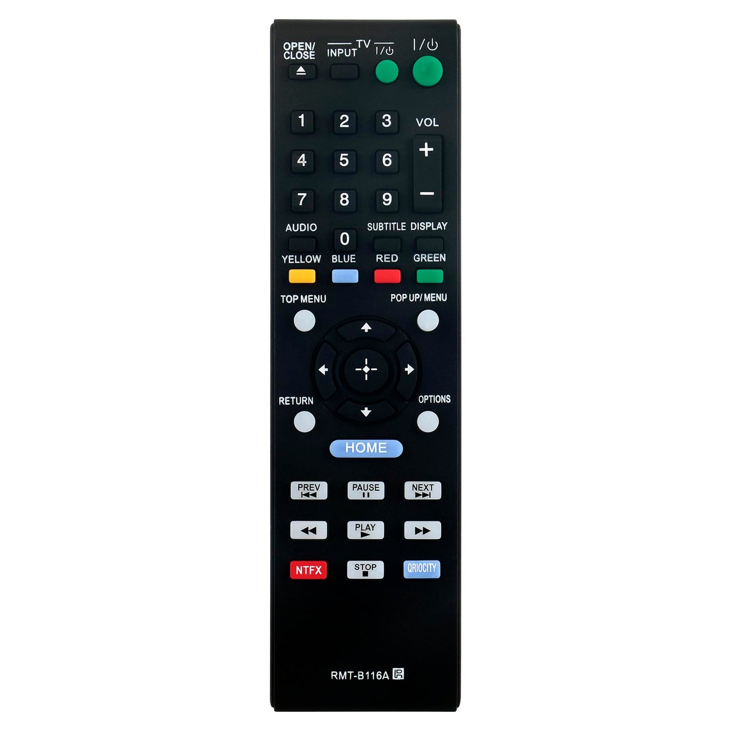 RMTB116A RMT-B116A Replaced Remote fit for Sony Blu-Ray DVD Disc Player BDP-BX58 BDP-S310 BDPBX58 BDPS310 BDP-BX38 BDP-S280 BDP-S380 BDP-S480 BDP-S580