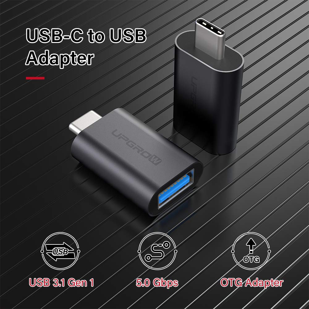 UPGROW USB C to USB Adapter 2 Pack Thunderbolt 3 to USB 3.0 Adapter Compatible with MacBook Pro 2019 and Before, MacBook Air 2020, Dell XPS, and More…