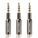 FosPower 3.5mm Male to Female Auxiliary Stereo Audio Headphone Jack AUX Adapter, 4-Conductor TRRS for iPhone, Smartphones, Tablets, Speakers