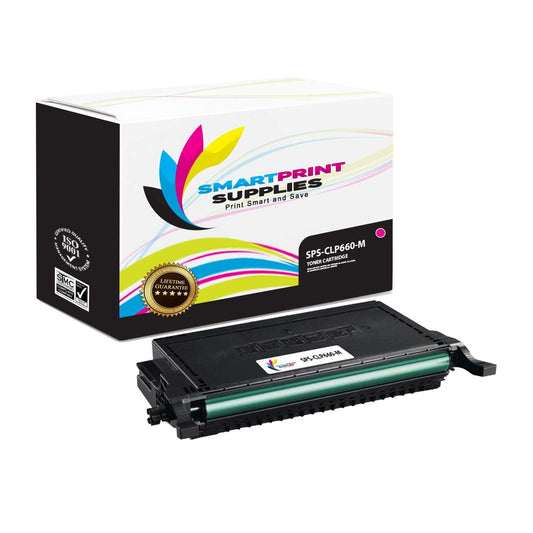 Smart Print Supplies Compatible CLP-M660B Magenta High Yield Toner Cartridge Replacement for CLP-610ND 660ND, CLX6200FX 6210FX 6240 Printers (5,500