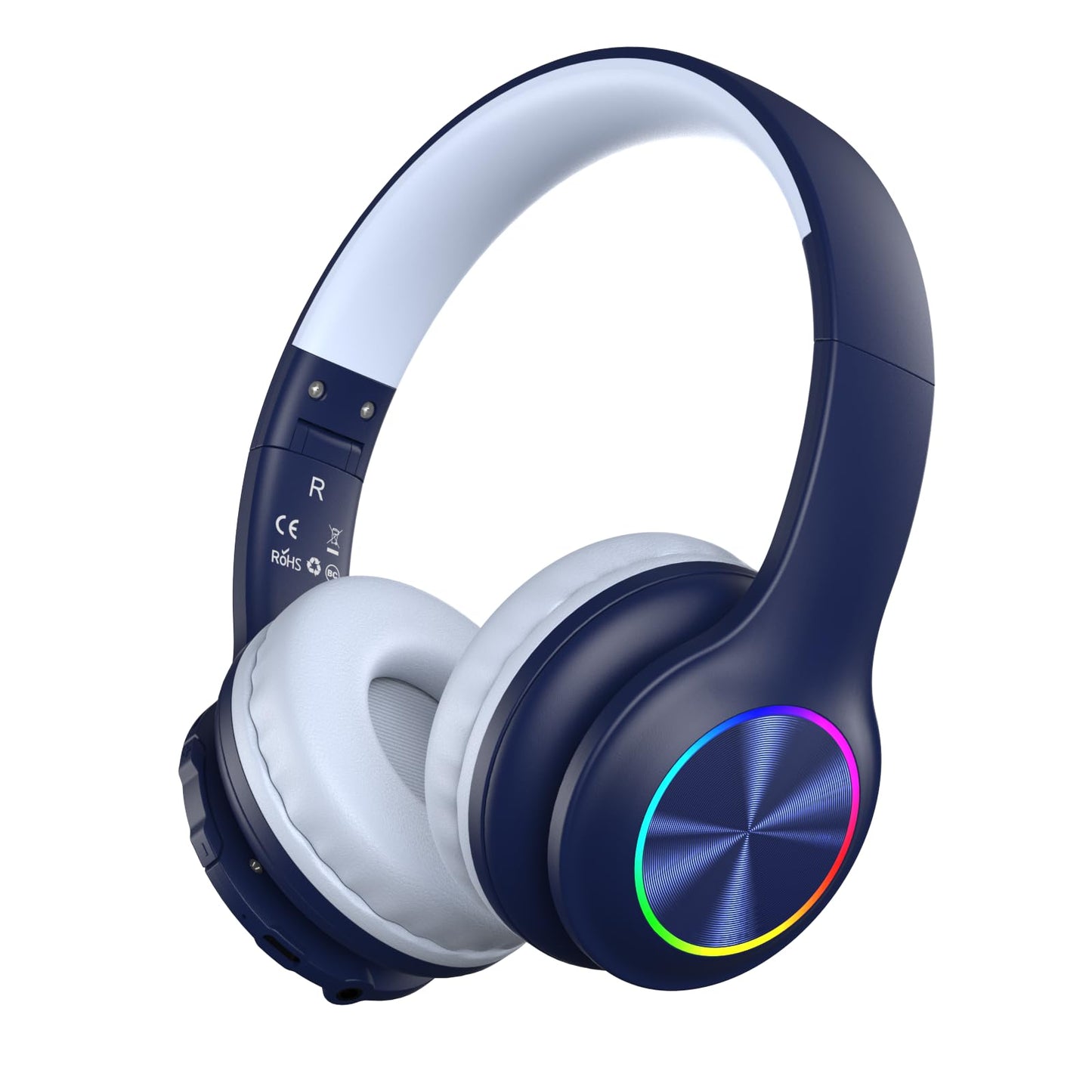Candy Bila Kids Bluetooth 6.0 Headphones with LED Light, 85Hours Playtimes, Type-C Fast Charging, 85/94dB Volume Limited, Comfort Wireless Headphones…