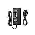 24V DC Power Supply 2A AC Adapter, 100-240 50/60Hz Desktop Adapter to 24 Volts 2Amp Transformer, DC 24V Power Cord, 5.5mm x 2.5mm Plug & 1 Tip