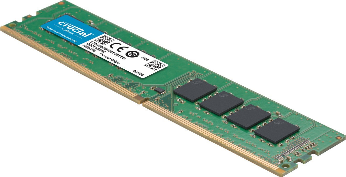Crucial 8GB Single DDR4 3200 MT/s (PC4-25600) CL22 SR x8 Unbuffered DIMM 288-Pin Memory - CT8G4DFS832A