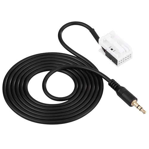 Acouto Car 3.5mm Male Audio AUX Input Adapter Cable W203 C Class