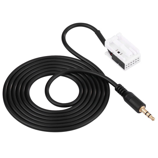 Acouto Car 3.5mm Male Audio AUX Input Adapter Cable W203 C Class