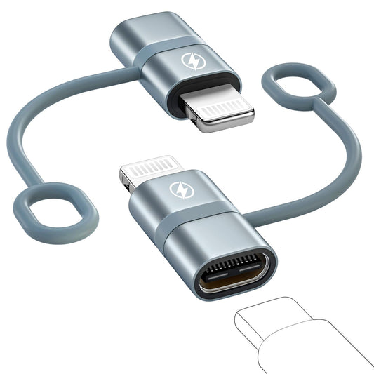 USB C to Lightning Adapter 2Pack, Type C to Lightning Adaptor 36W PD Fast Charging lightning to USB Type C Cable adapter for iPhone 14 13 12 11 X 8…