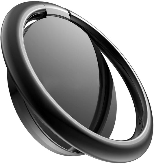 Pokanic Cell Phone Metal Ring Holder Finger Grip Stability Kickstand 360° Rotation Adjustable Collapsible Compatible with Apple iPhone, Samsung