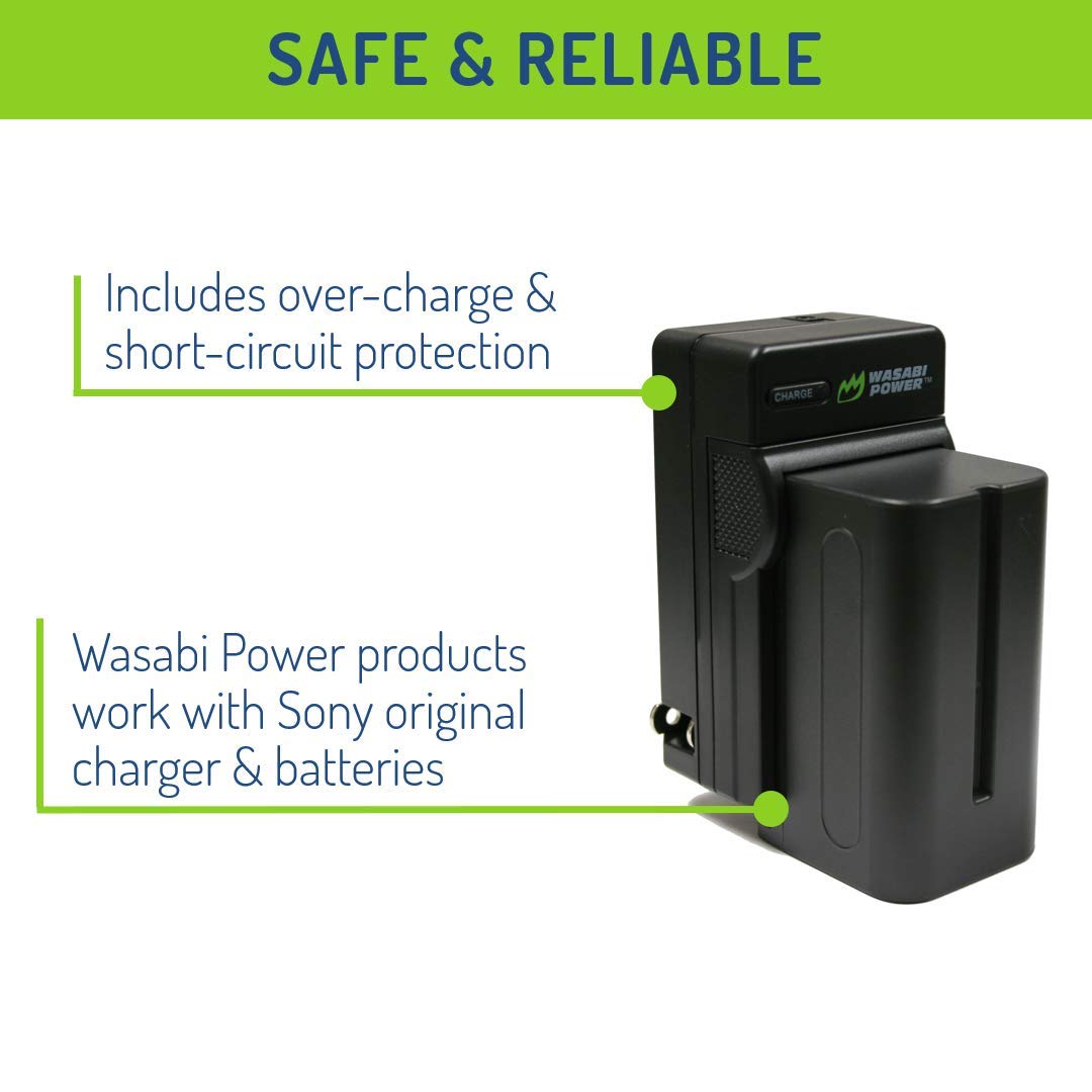 Wasabi Power Battery for Sony NP-F730, NP-F750, NP-F760, NP-F770 (4900mAh) and Sony DCR-VX2100, DSR-PD150, DSR-PD170, FDR-AX1, HDR-AX2000, HDR-FX1