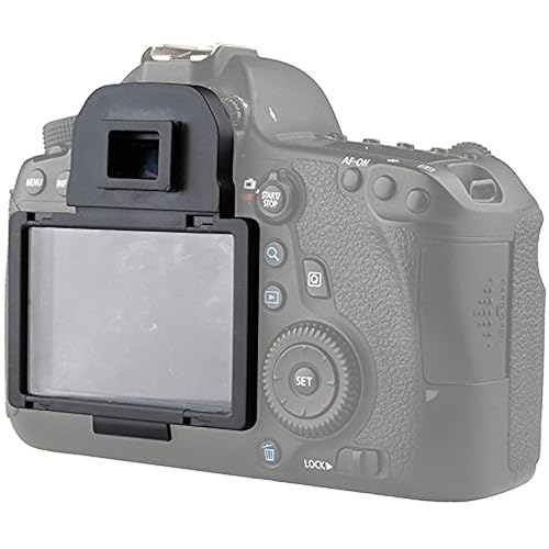 STSEETOP Screen Protector for Canon 6D with Clip-On Frame - Shatterproof Snap Installation, No Adhesive or Bubbles, Anti-Scratch Edge Protection