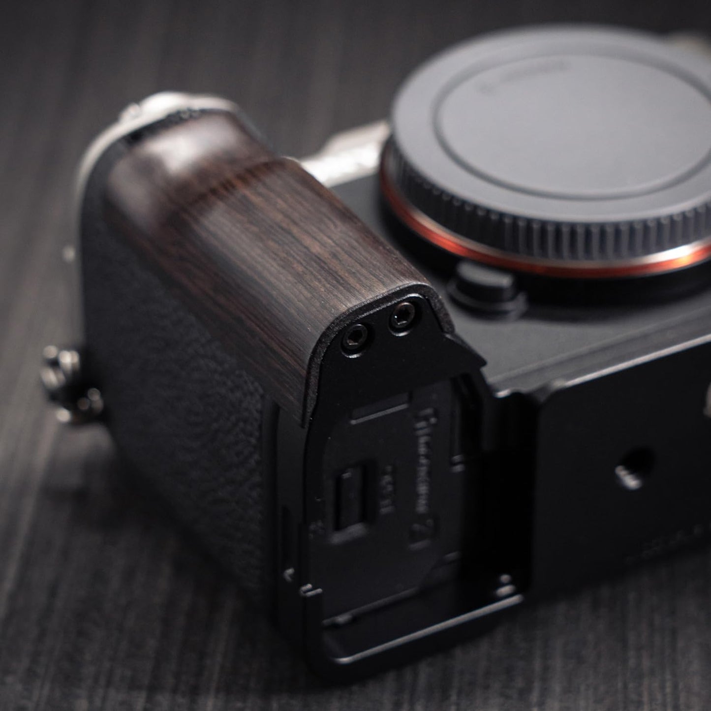 Iborrys L-Shaped Camera Handle ?Compatible with Sony A7C2 A7CR Alpha 7C2R 7C2 Camera ?Precious Vintage Solid Wood | Handcrafted by Experienced