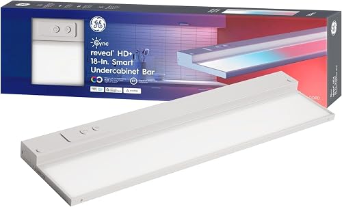 GE Cync Reveal HD+ Smart Undercabinet Light, Color Changing, 18-in