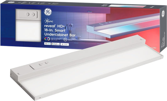 GE Cync Reveal HD+ Smart Undercabinet Light, Color Changing, 18-in
