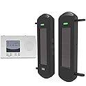 HTZSAFE Solar Wireless Driveway Alarm System-1/2 Mile Long Transmission Range-300 Feet Wide Sensor Range-No Wiring No Need Replace Battery-Outdoor