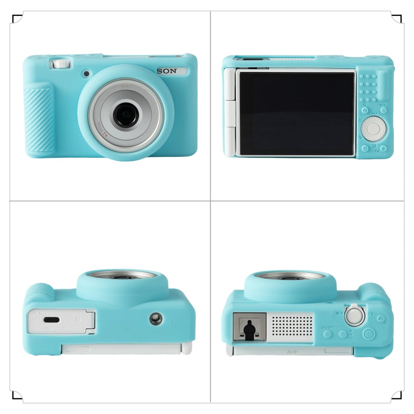 SZHSYJY Camera Case for Sony ZV-1F/ ZV-1 II/ZV-1M2 Digital Camera,ZV1F Soft Silicone Protective Bag,Anti-Scratch Slim Fit Soft Sleeve with ZV1 F