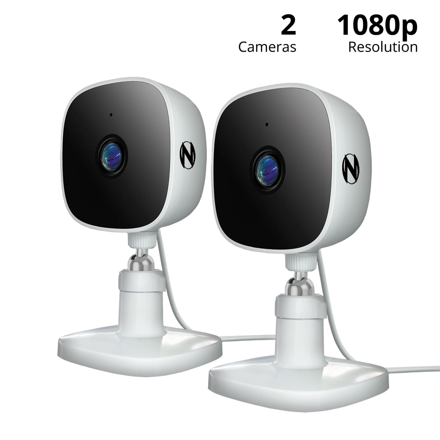 Night Owl Indoor Plug-in Wireless 1080p Deterrence Cameras with 2-Way Audio (2-Pack)