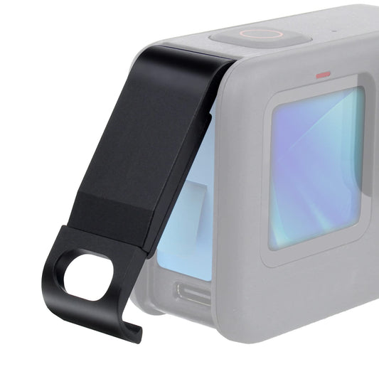 GEPULY Aluminum Replacement Side Door for GoPro Hero 13/12/11/10/9 Black, Removable USB Pass Through Door Battery Cover Type-C Charging Port Clip