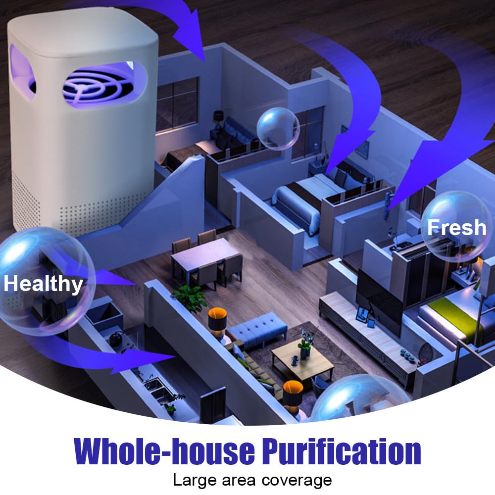 Effectively Air Purifier, Small Quiet Air Cleaner with Sponge Portable Air Quality Monitor for Home Room Office