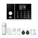 PGST Alarm System,Wireless Home Security Systems with Door Open Alarm Sensors,Motion Sensors,Loud Siren,Remote,Compatible with Alexa&Google