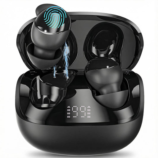 Ertuly T33 Sleep Earbuds, Bluetooth 6.0 Noise Cancelling Sleep Headphones for Side Sleepers, ANC Up to 98%, Sleep Mode, 48H Playtime, Small Earbuds