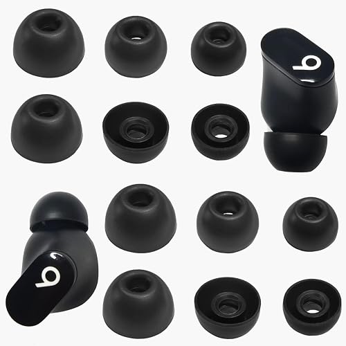 Luckvan Silicone Ear Tips for Beats Studio Buds+Replacement Earbuds Tips for Beats Studio Buds/Fit Pro/Solo Buds Replacement Tips for Beats Earbuds, 6