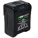 Wasabi Power V Mount/V Lock Mini Series Battery (99Wh, 14.4V, 6900mAh) Rechargeable Li-ion Battery for Broadcast Video Camcorder, Compatible with Sony