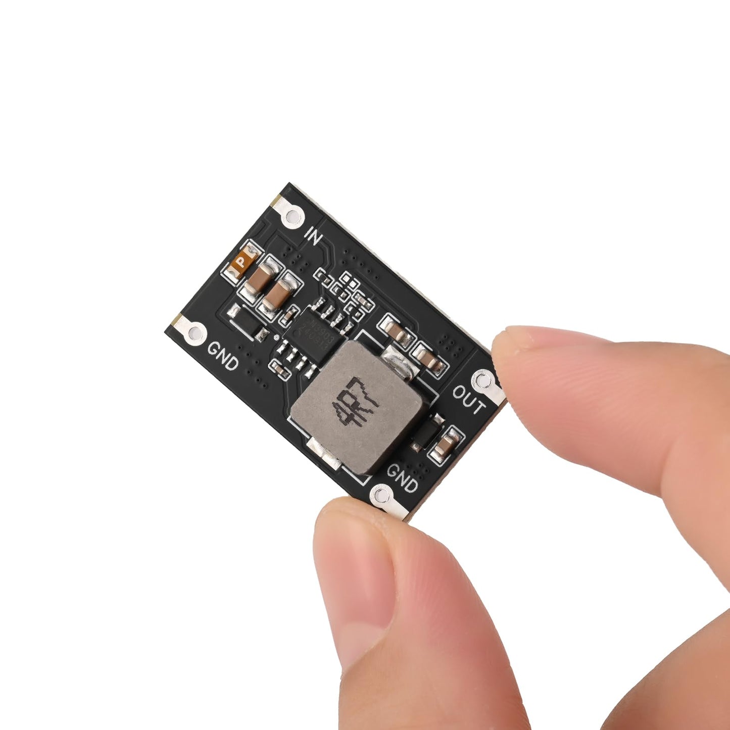 QEBIDUM 9pcs Mini Buck Converter, DC to DC Circuit Board Input 6-24V to 5V 2A 10W Output Adjustable Voltage Regulator Reducer Electronic Step-Down…
