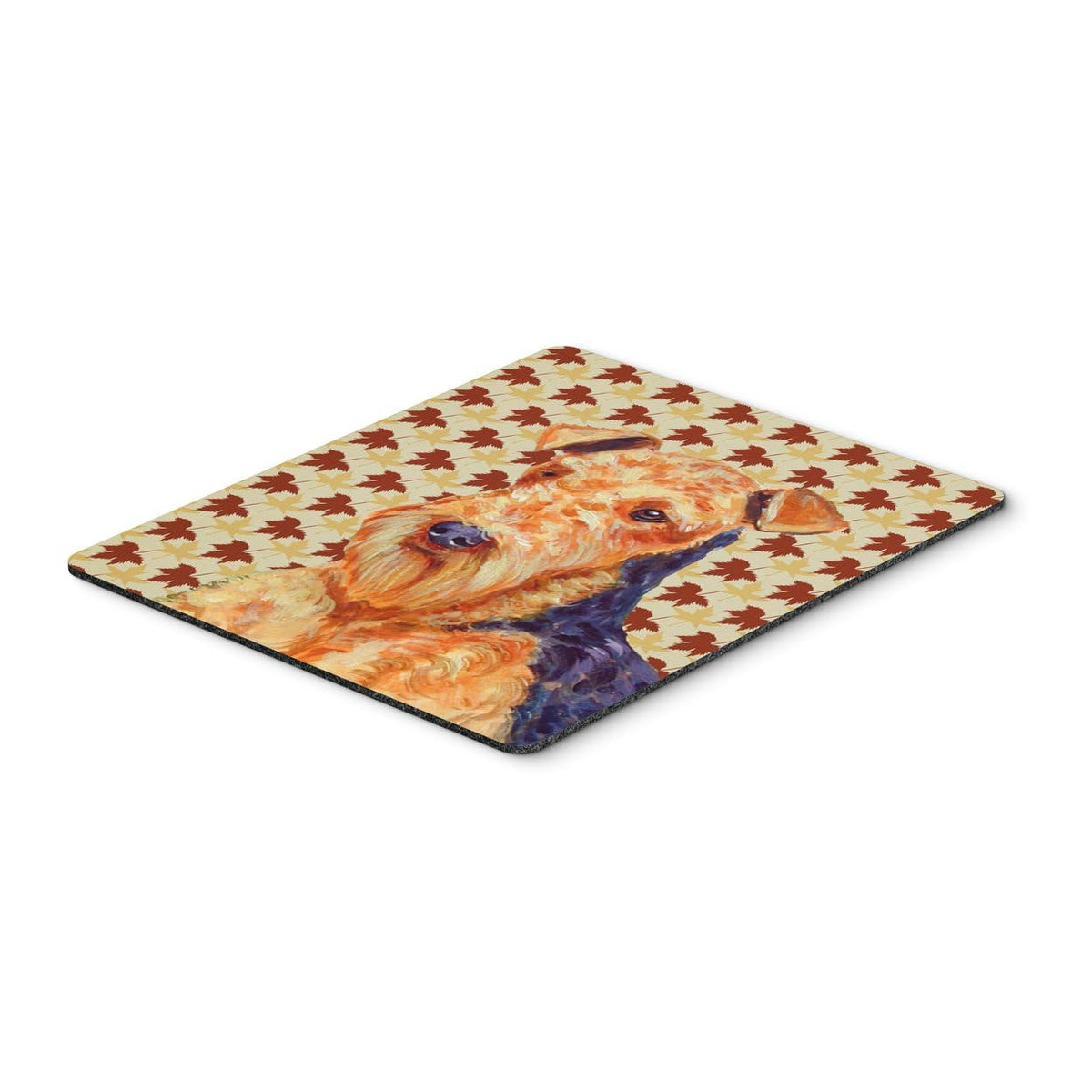 Caroline's Treasures LH9111MP Airedale Fall Leaves Portrait Mouse Pad, Hot Pad or Trivet for Home Office Gaming Working Computers Laptop Mouse