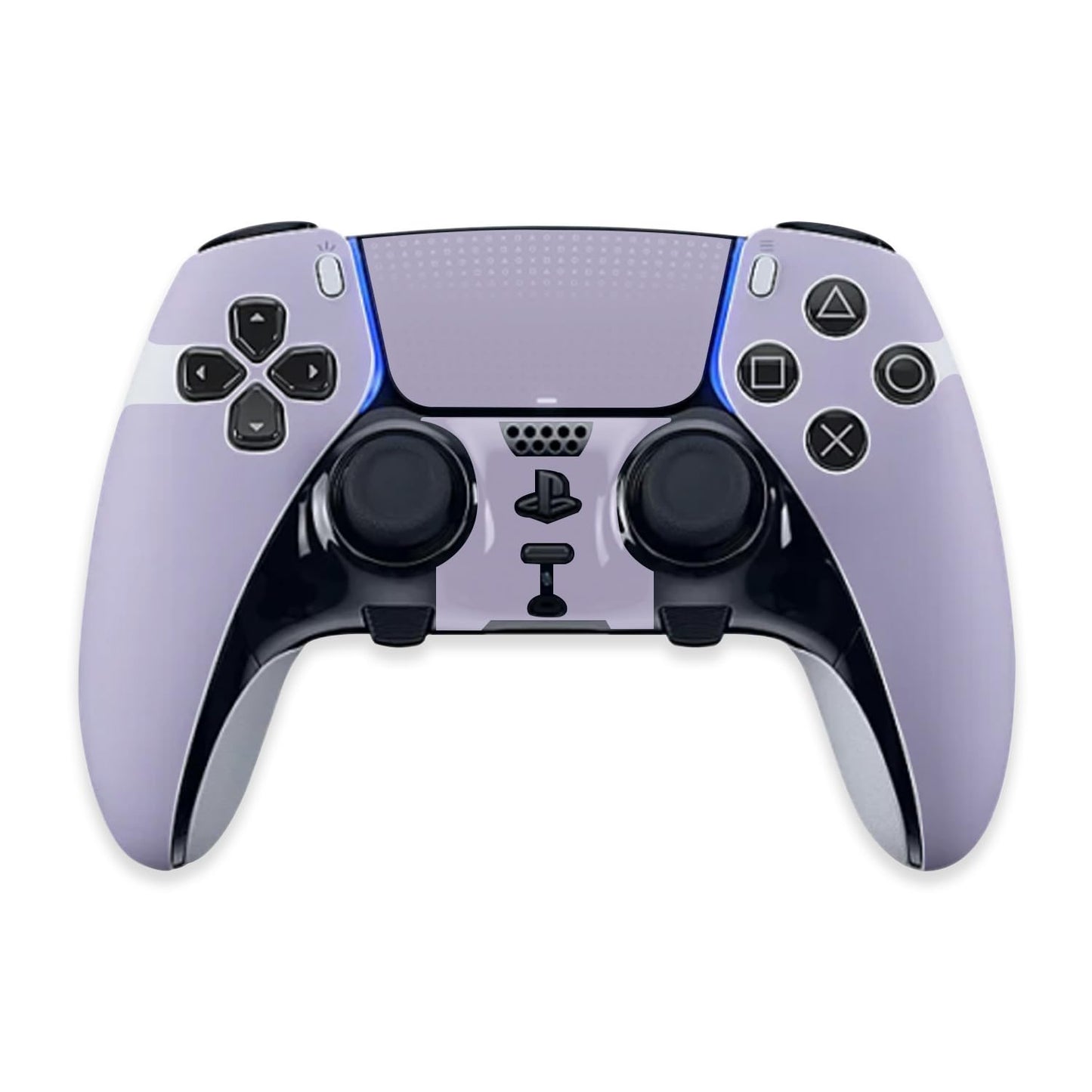 MightySkins Skin Compatible with PS5 DualSense Edge Controller - Solid Lilac | Protective, Durable, and Unique Vinyl Decal wrap Cover | Easy to Apply