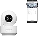 YoLink Uno 2.4G WiF Wireless Home Security Camera Indoor, for Baby and Pet Monitor, 1080p Dog Camera with Phone App, Night Vision B/W, 2-Way Audio