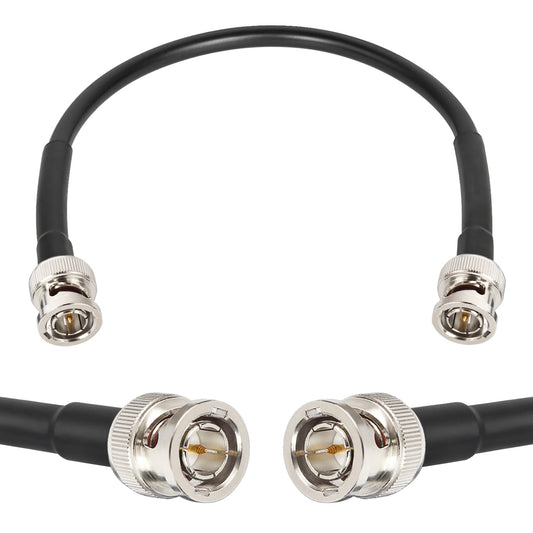 XRDS -RF 12G SDI Cables 1FT, SDI Video Cable 3G/6G/12G 75ohm BNC Male Cable Supports HD-SDI/3G/6G-SDI/4K for Video Security Camera SDI Converter