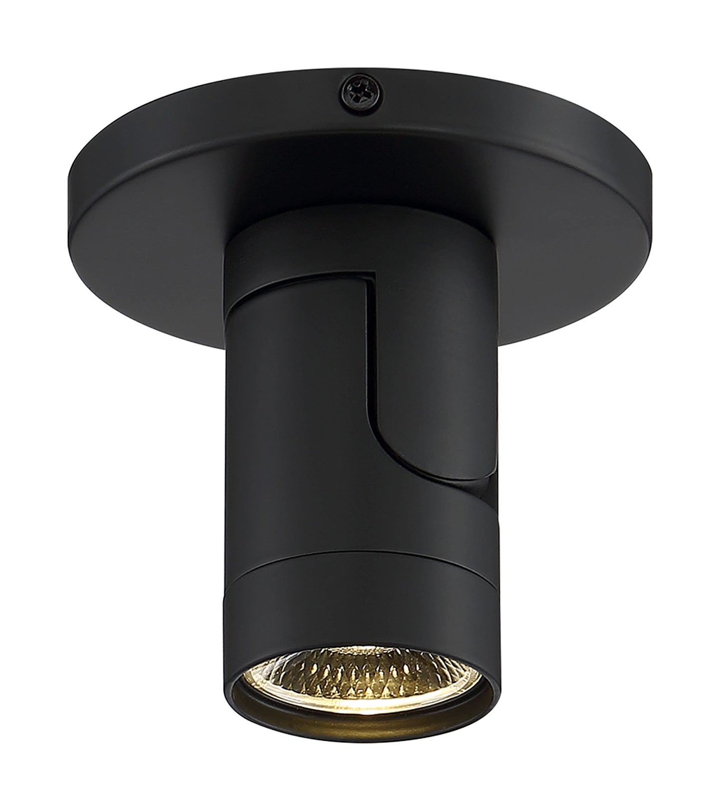 Nuvo Lighting 62/1105 12W LED Adjustable Barrel Monopoint Ceiling and Wall Spotlight, Black