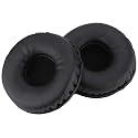 Tosuny 1 Pair 70mm Universal Replacement Earpads for Headphones, Soft Foam Ear Cushion Headset Cover Case, Black