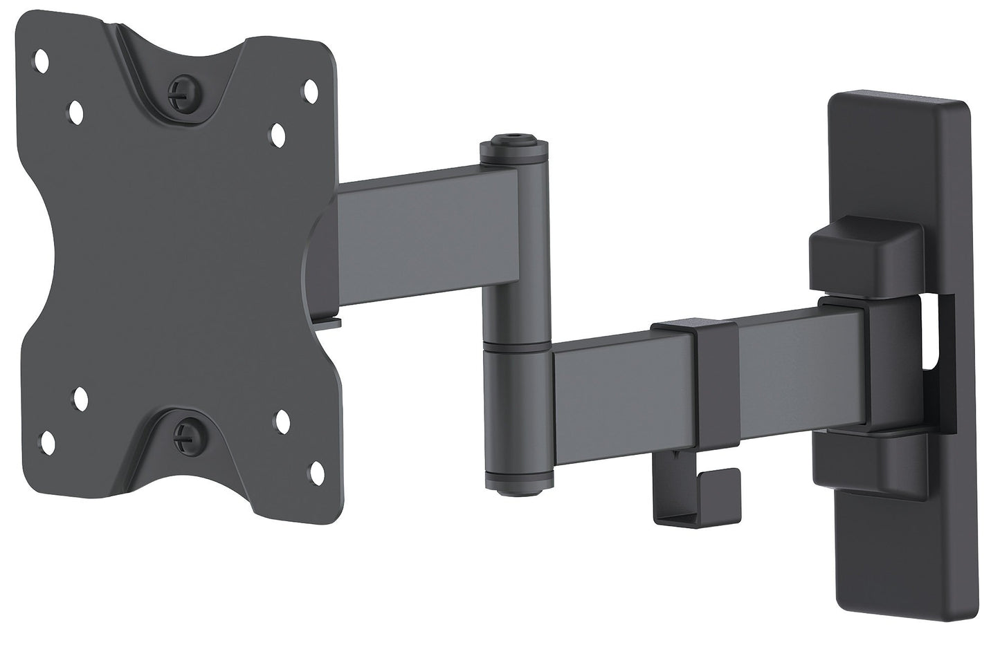 MANHATTAN Universal Wall Mounted TV Hardware Flat Panel TV Arm Double Arm Black 461368