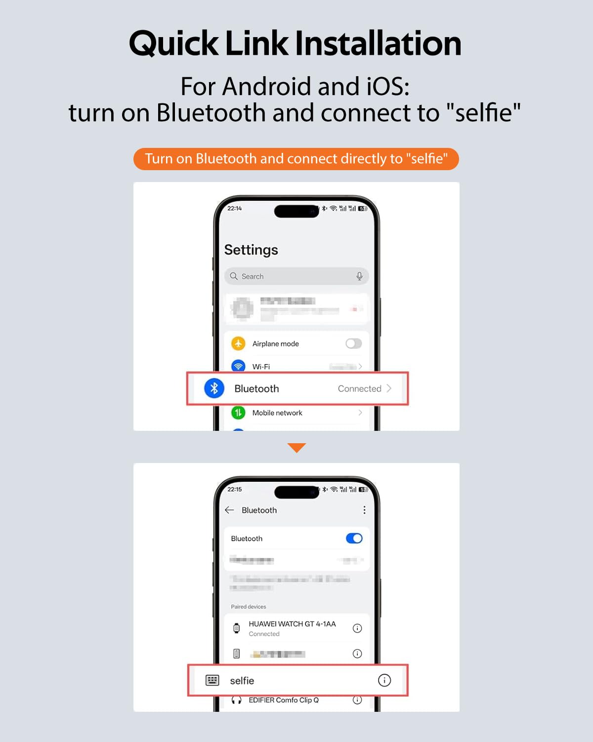 Magnetic Phone Camera Grip, Phone Selfie Grip + Selfie Light for iPhone & Android with Wireless Shutter Button, Creator Kit