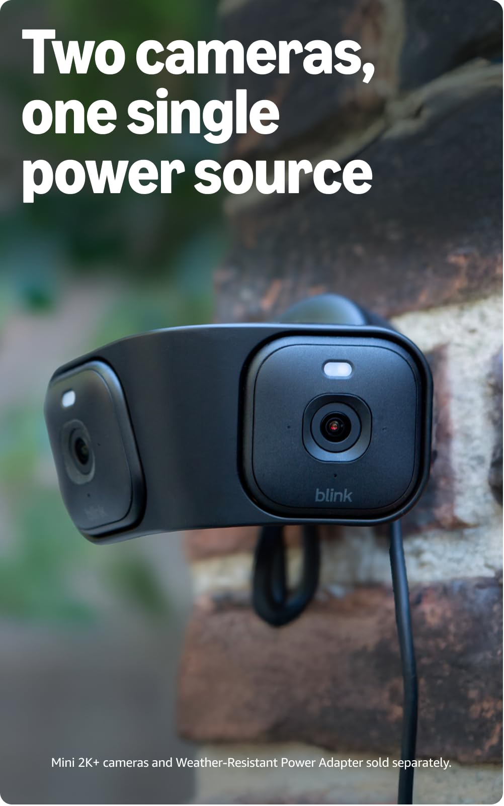 Blink Arc - Plug-in Panoramic Vision [Plus Subscription required], 180° dual-camera mount for Mini 2K+ and Mini 2 (sold separately) - Mount Accessory