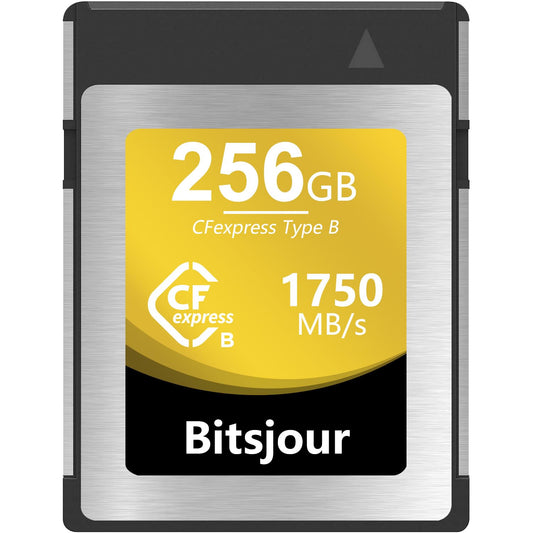 Bitsjour 256 GB CFexpress Type B Card, Smooth RAW 8K Video and Photo, Digital CF Express Memory Card for Cameras Camcorder