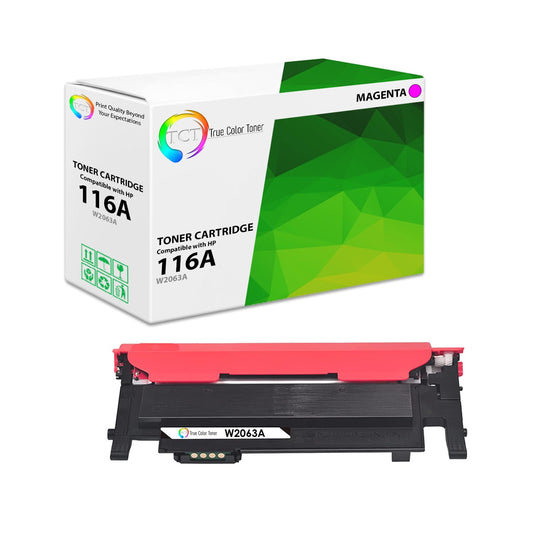 TCT 116A Magenta Toner Cartridge - Compatible Replacement for HP 116A W2063A Magenta Works with HP Color Laser 150A 150nw MFP178nw 179fnw Printers