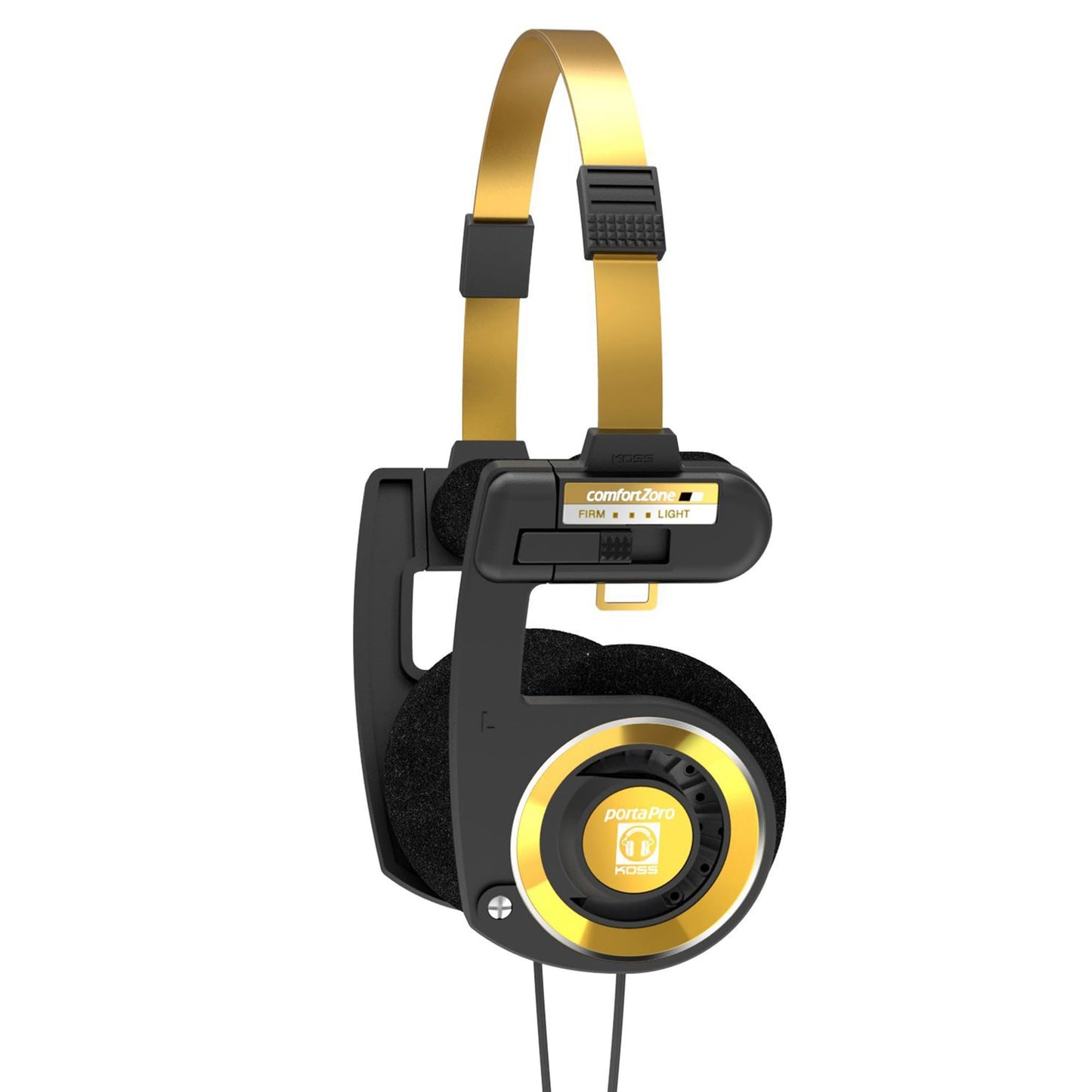 Koss Porta Pro Limited Edition Retro Style On-Ear Headphones, Black Gold
