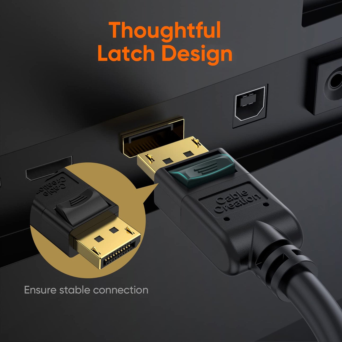 CableCreation 2-Pack DisplayPort 6 Ft/1.8M, 4K DP to DP Cable 1.2 Support 4K@60Hz, 2K@144Hz Compatible with Computer, Desktop, Laptop, PC, Monitor