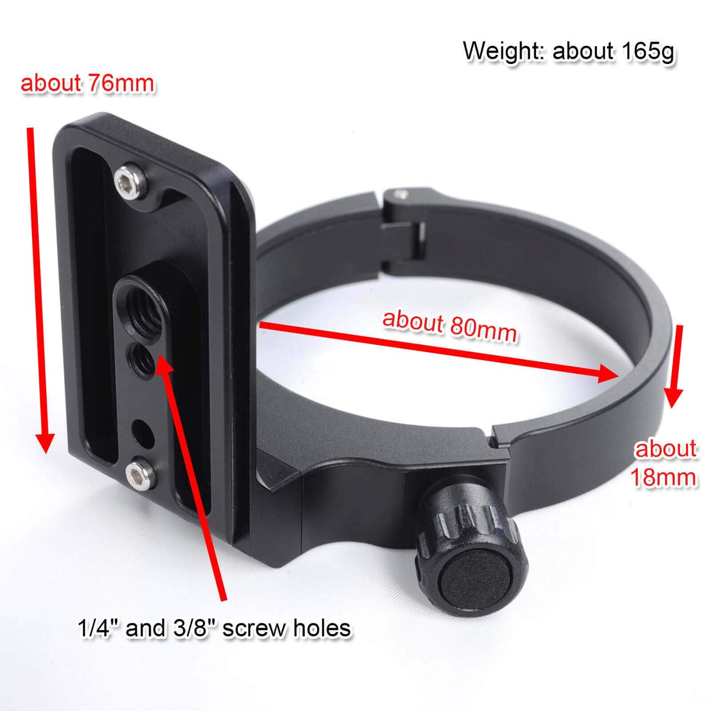 Tripod Mount Ring, 80mm Camera Lens Collar Socket for Canon EF 28-300mm f/3.5-5.6L is USM Lens and Canon EF 70-300mm f/4-5.6L is USM Lens, Built-in