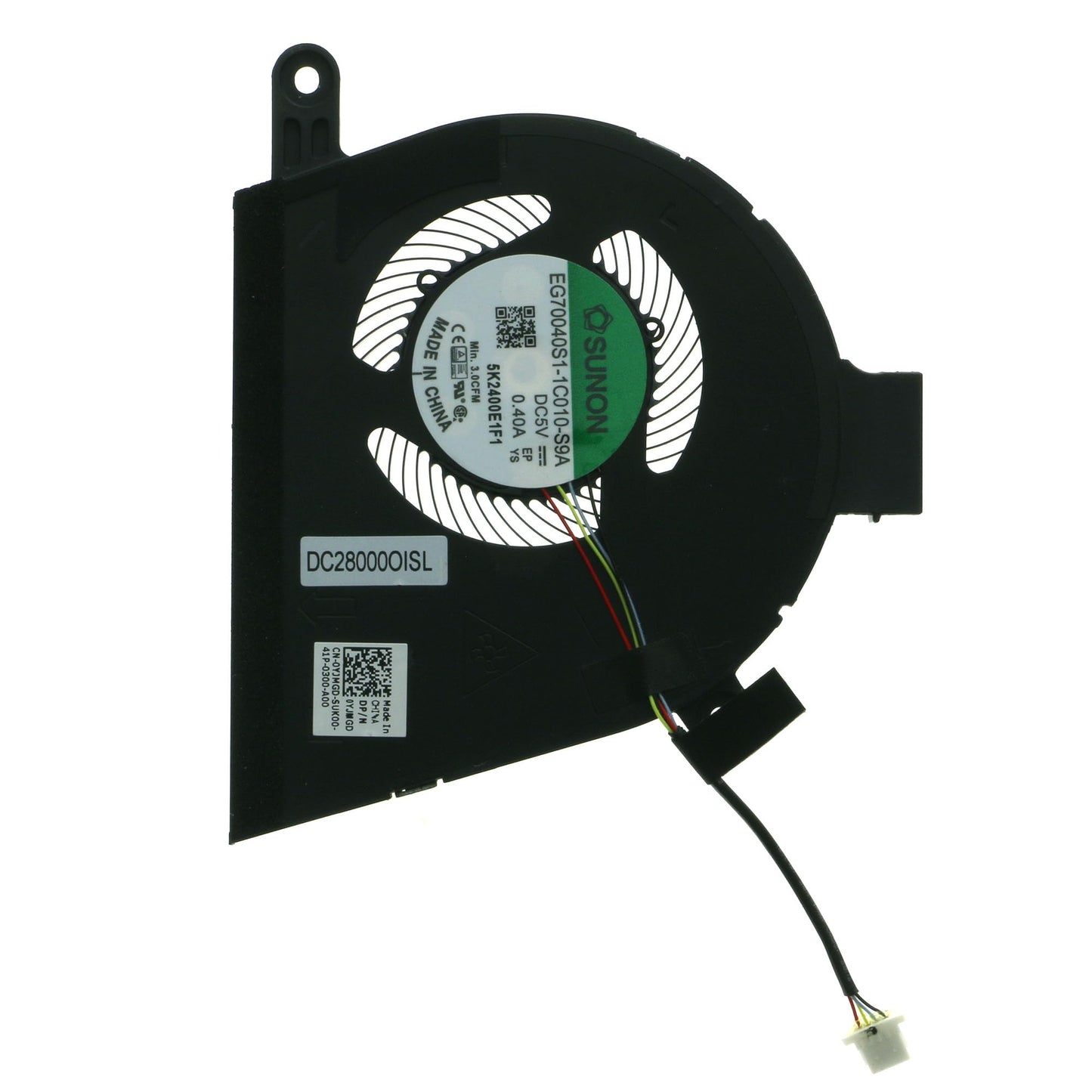 Replacement CPU Cooling Fan for Dell Latitude 9510 YJMGD 0YJMGD EG70040S1-1C010-S9A DC28000OISL