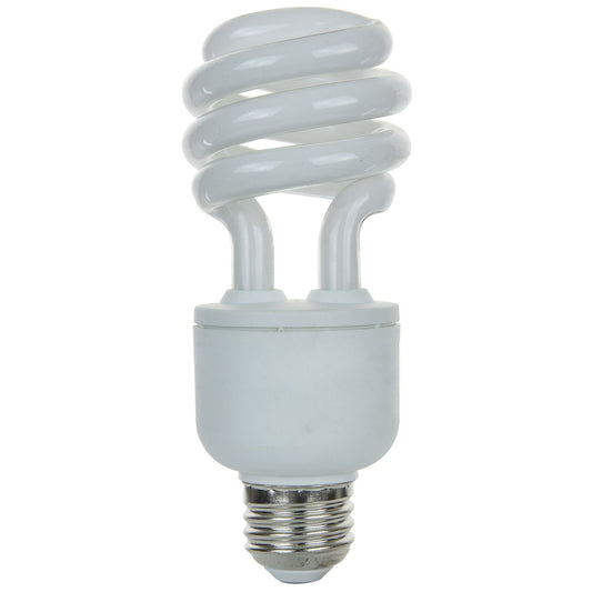 Sunlite 05468-SU Dimmable Spiral CFL Light Bulb, 18 Watts (75W Equivalent), Medium Base (E26), 1200 Lumens, 10,000 Hour Life Span, UL Listed,27K
