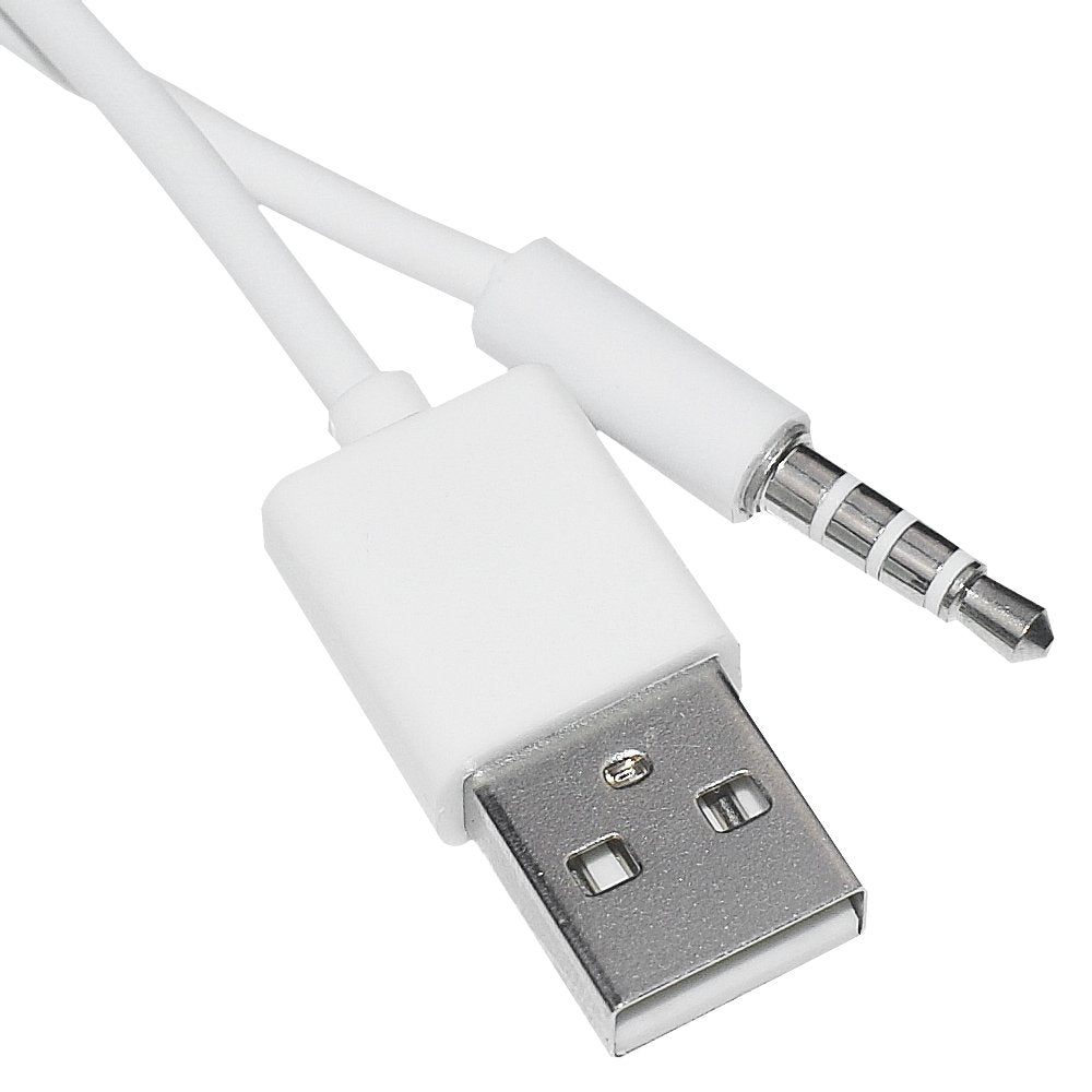 3.5mm Replacement USB Charger Cable Cord For Beats By Dre Studio Wireless headphones(White)